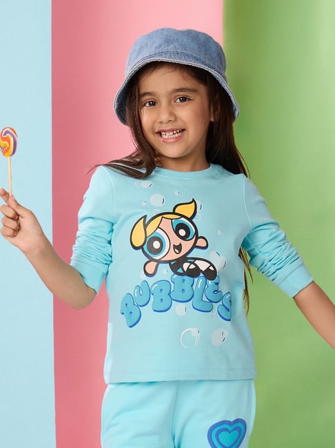 Bubbles The Powerpuff Girls Clothes The Souled Store Girls Blue - Main Image