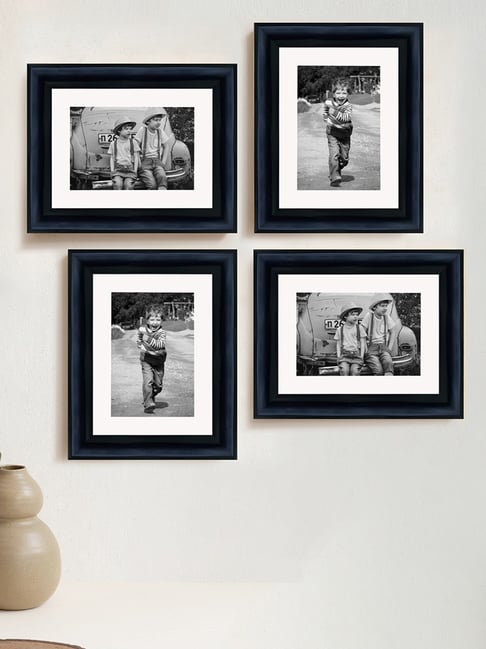 Art Street Synthetic Wood Black Photo Frame (6 x 8 Inch) - Set of 4-picture-43