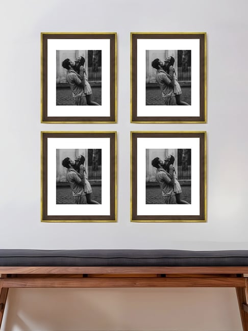 Art Street Synthetic Wood Gold Photo Frame (11 x 14 Inch) - Set of 4-picture-20