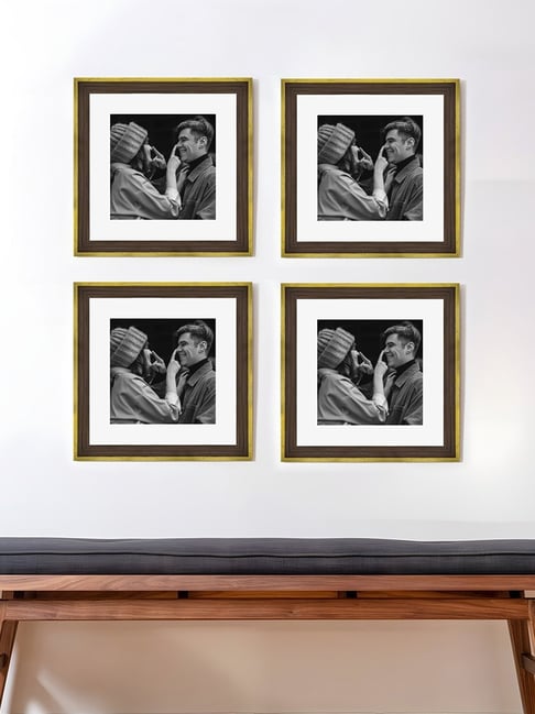 Art Street Synthetic Wood Gold Photo Frame (12 x 12 Inch) - Set of 4-picture-27