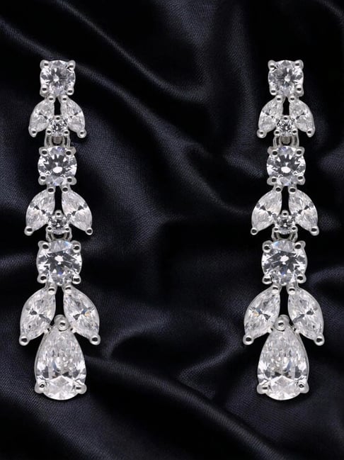 Buy By CKC Sterling Silver Cascading Stone Drop