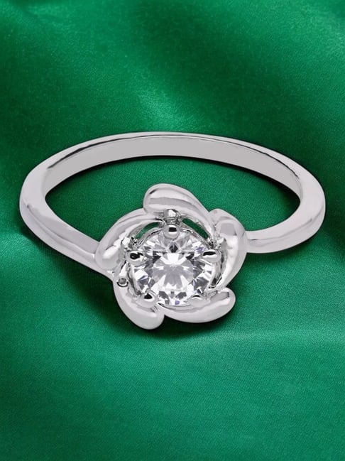 crash.club By CKC Sterling Silver Floral Cubic Zirconia Ring-picture-14