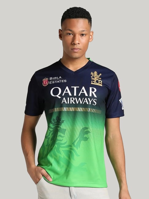 Price History of Puma Printed Men V Neck Blue T-shirt from