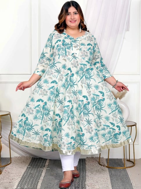 Miravan Green Printed Kurta-picture-14