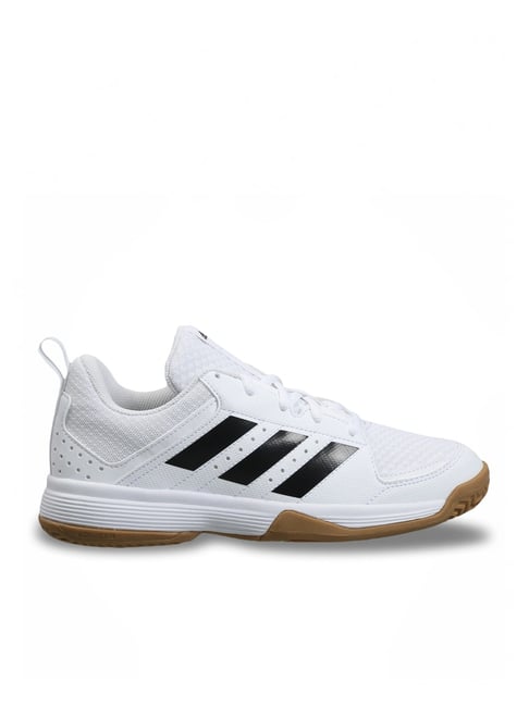 Adidas Kids FTW White Indoor Court Shoes-picture-34