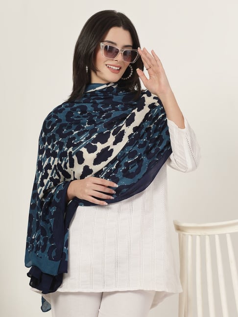Style Quotient Women Multicolored Animal Printed Shawls-picture-10
