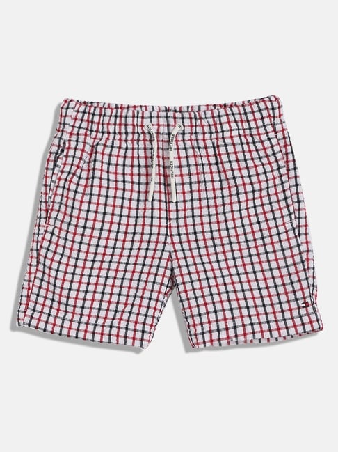 TOMMY HILFIGER Boys Beige Cotton Checks Shorts-picture-18