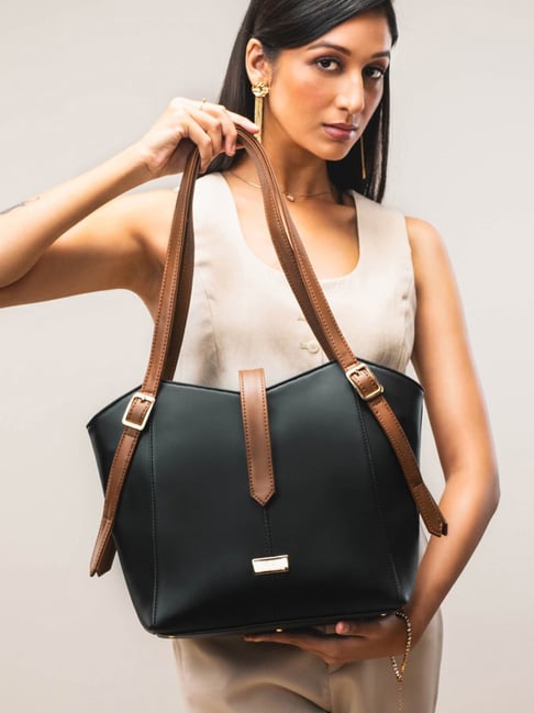 Strokes by Namrata Mehta Black Medium Tote Bag-picture-10