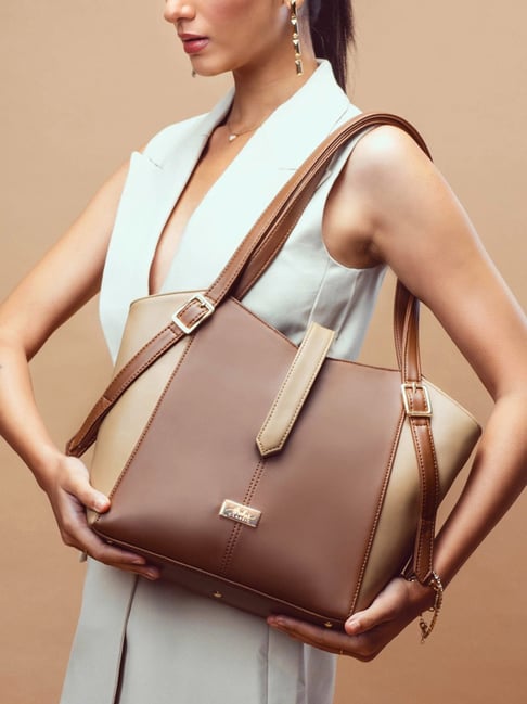 Strokes by Namrata Mehta Cinnamon Cocoa Medium Tote Bag-picture-35