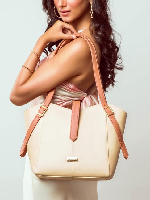 Strokes by Namrata Mehta Beige Medium Tote Bag-picture-39