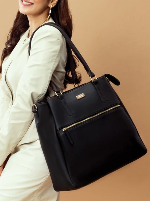 Strokes by Namrata Mehta Black Extra Large Tote Bag-picture-20