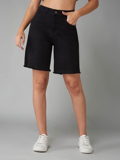 DOLCE CRUDO Black Shorts-picture-41