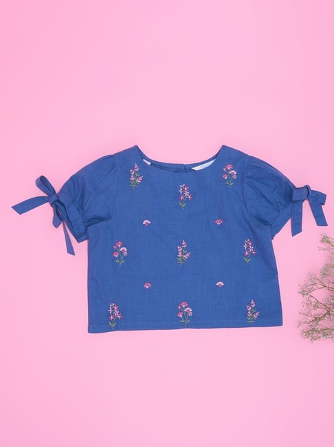 Akkriti by Pantaloons Girls Bluefin Regular Fit Top-picture-10