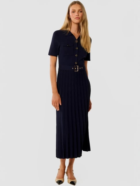 Forever New Gigi Utility Midi Knit Dress