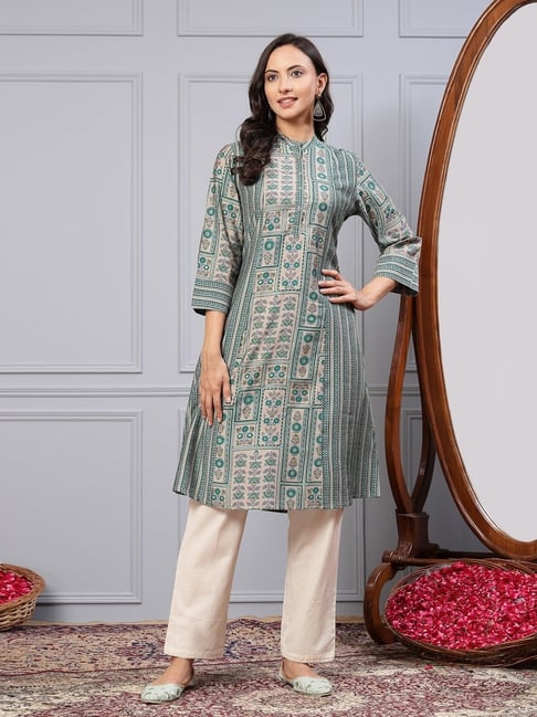 Nayam by Lakshita Green Modal Printed Kurti-picture-34
