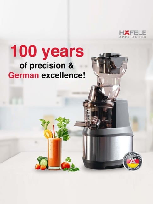 Hafele MAGNUS Cold Press Slow Juicer 35RPM 250W 83mm Wide SS Body