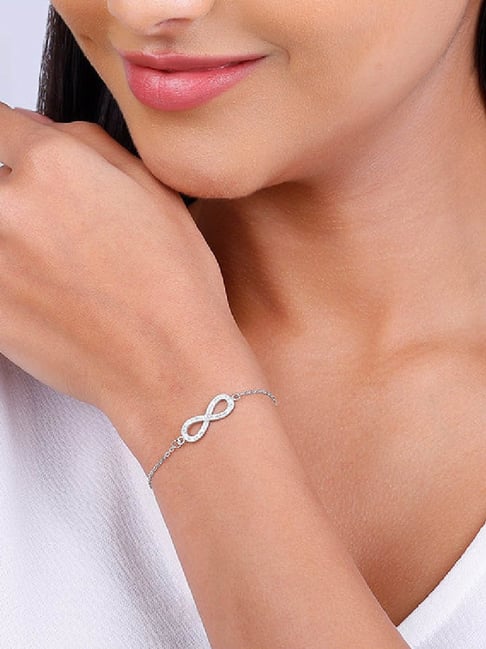 Buy GIVA 925 Sterling Silver InfInity Bracelet Adjustable For