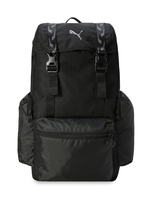 Puma Black Textured Backpack
