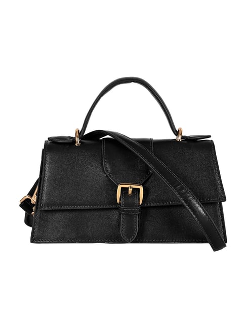 Eske Black Willow Medium Leather Satchel-picture-10