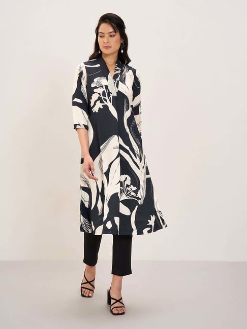 Marigold Lane Black Printed Kurta-picture-19