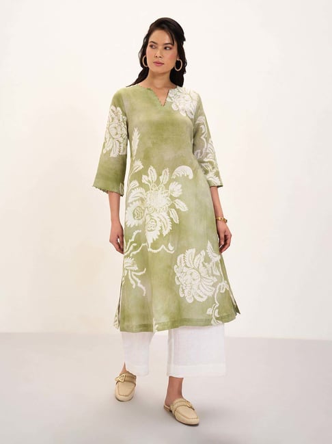 Marigold Lane Green Printed Kurta-picture-13