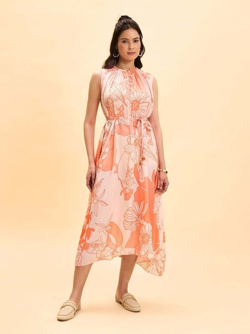 Marigold Lane Pink Printeded Casual Dress-picture-18