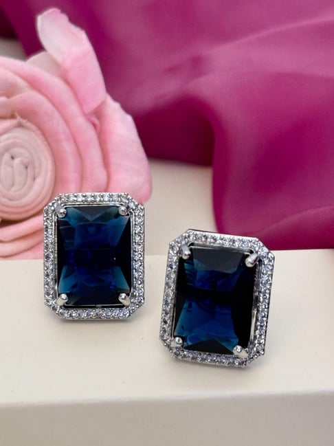 Abdesigns Silver Minimal Stud Earrings-picture-19