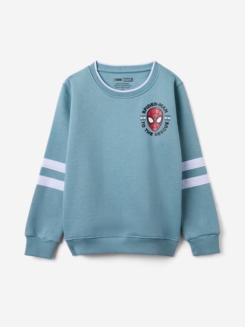 The Souled Store Boys Green Cotton Regular Printed Sweatshirt-picture-10