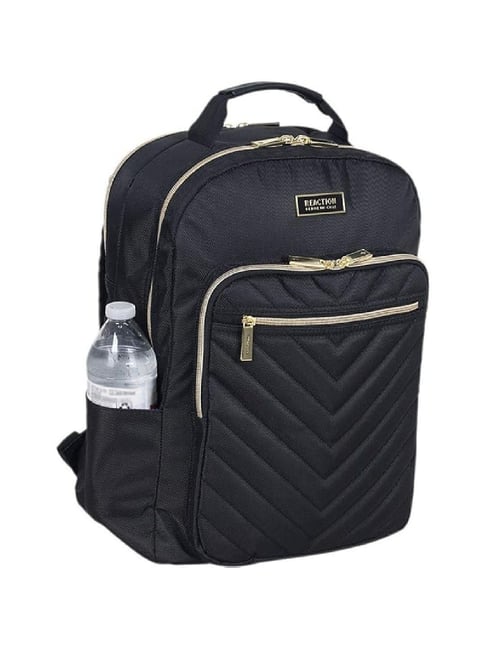 Reaction Kenneth Cole Black Polyester Large Laptop Backpack