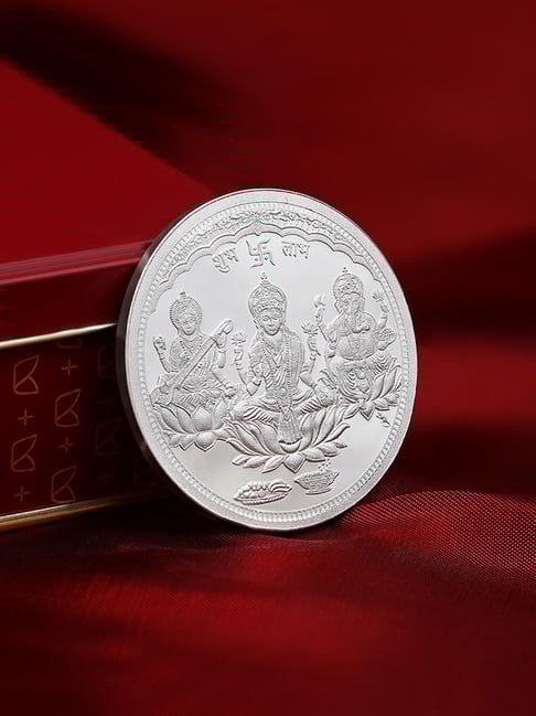Kalyan Jewellers 999 Purity 50gm Religious Silver Coin