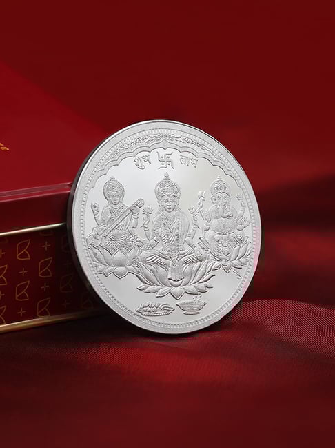 Kalyan Jewellers 999 Purity 100gm Religious Silver Coin