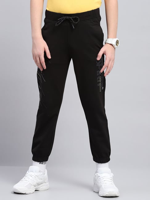 Monte Carlo Boys Black Regular Fit Mid Rise Joggers-picture-42