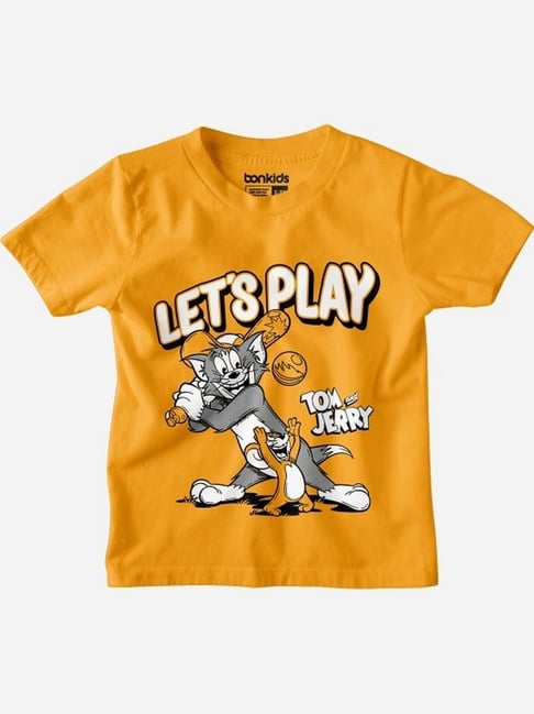 Bonkids Boys Graphic Printed Round Neck Cotton Tom & Jerry T-Shirt-picture-32