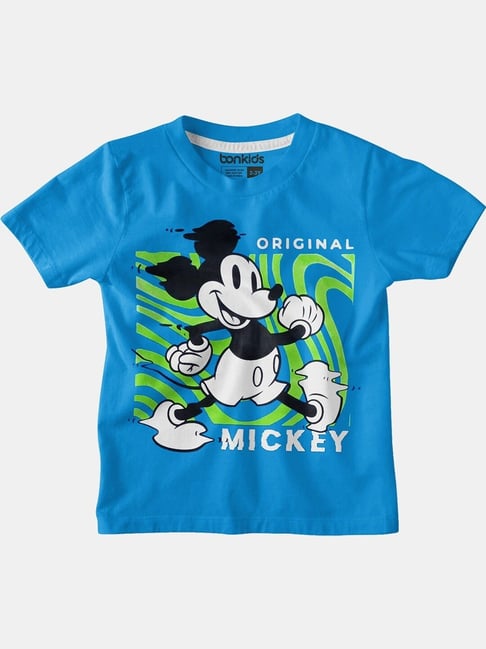 Boys Clothes Mickey Mouse Blue Shirt Disney Baby Boy Size 12M T
