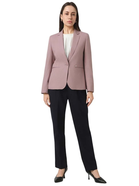 Buy Van Heusen Pink Regular Fit Blazer for Women Online Tata CLiQ