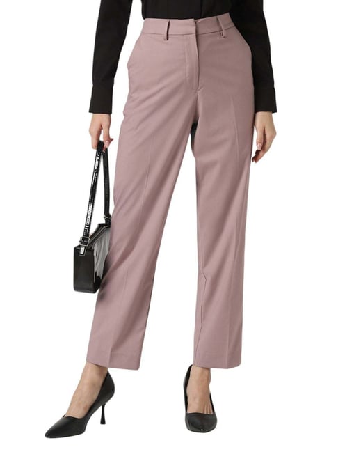 Van Heusen Purple Regular Fit Trousers-picture-23