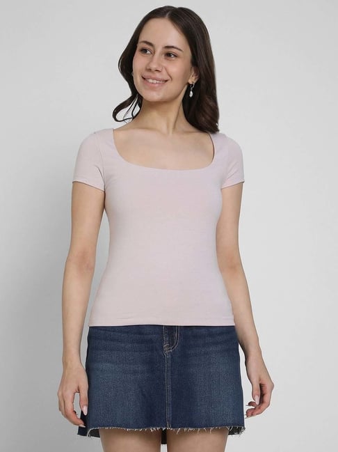 American Eagle Purple Fitted T-Shirt-picture-13