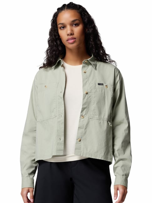 Columbia Green Cotton Relaxed Fit Shirt-picture-24