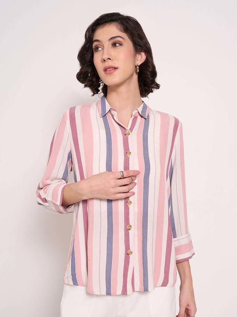 Honey by Pantaloons Multicolored Striped Shirt-picture-32