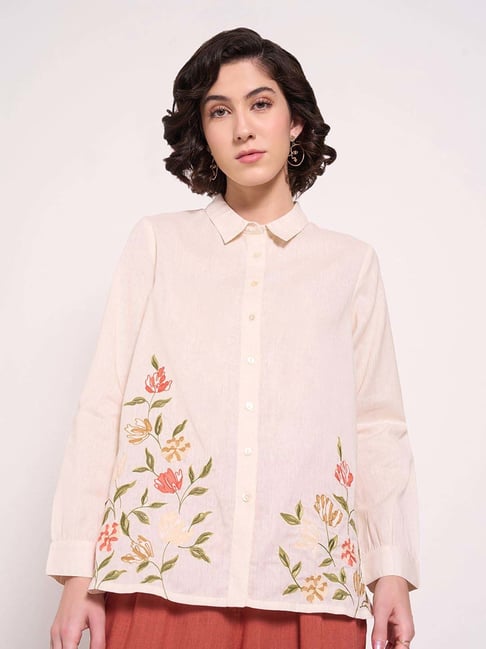 Akkriti by Pantaloons White Printed Shirt-picture-33