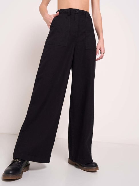 casual trousers black trousers for ladies online