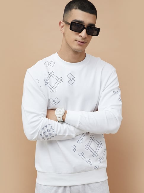 Fame Forever By Lifestyle Off White Regular Fit Printed Sweatshirt-picture-29