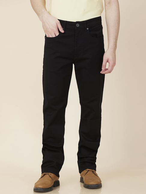 Buy Being Human Black Regular Fit Solid Jeans for Mens Online
