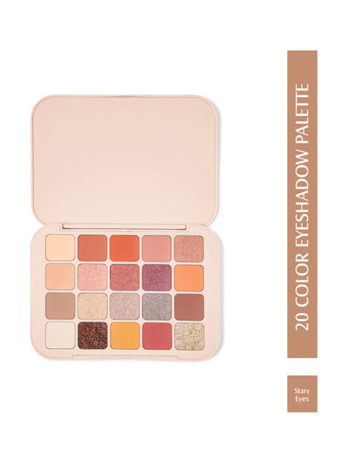 Glam21 20 Combination of Mattes & Shimmers Eyeshadow Palette Stary Eyes - 20 gm