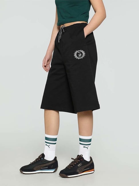 Puma Black 3/4th Casual Shorts
