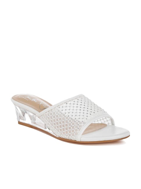 London Rag Women's White Casual Wedges-picture-31