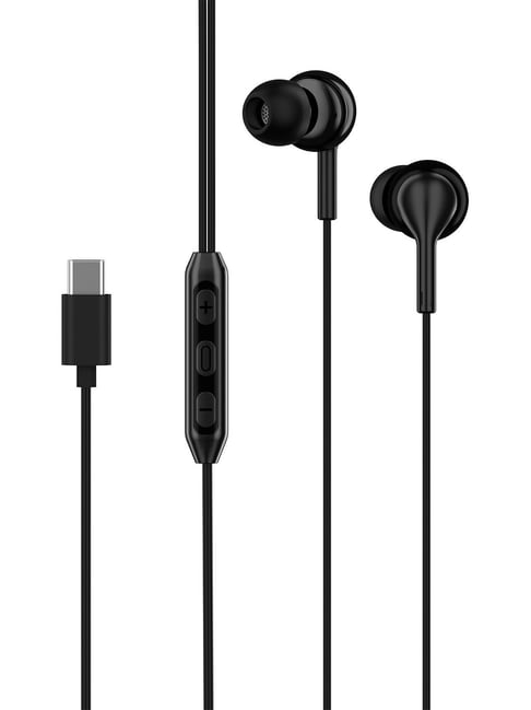 Boat Bassheads 100 C Wired Earphones with Type-C Jack| In-Line Microphone| In Ear| 10Mm Drivers