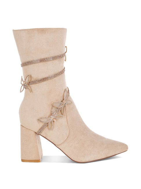 London Rag Women's Beige Casual Booties-picture-17