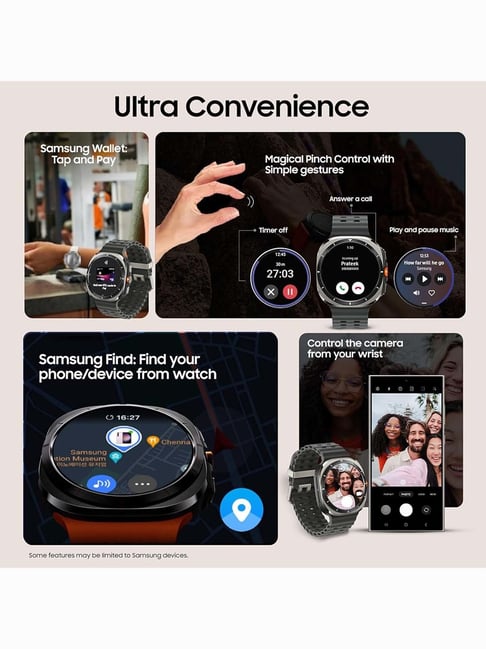 Samsung Galaxy Watch Ultra (47mm, LTE, Titanium with Upto 100h battery