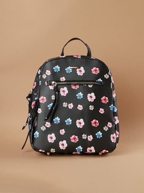 Ginger by Lifestyle Black PU Backpack-picture-18